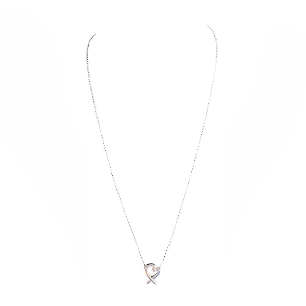 TIFFANY & Co Paloma Picasso Loving Heart Pendant Necklace. - Picture 2 of 8